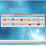 DesktopSelector para seleccionar el idioma y configuraciones avanzadas del servidor gráfico