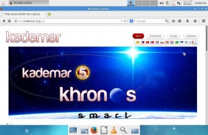 Kademar 5 Khronos con el navegador web firefox 29 iniciado