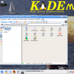 Kademar/k-demar 1.2 con aplicación de gestión de archivos abierta konqueror