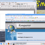 Kademar/k-demar 1.2 con aplicación de ofimática Openoffice y navegador web konqueror